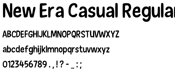 New Era Casual Regular font